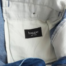 画像6: haggar COTTON DENIM NO TUCK PANTS【W38 x L32 程度】 (6)