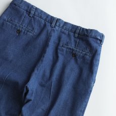 画像5: haggar COTTON DENIM NO TUCK PANTS【W38 x L32 程度】 (5)