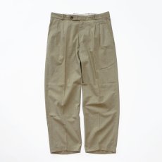 画像1: OLD UNKNOWN BRAND POLYESTER COTTON TUCK SLACKS【W33 x L28 程度】 (1)
