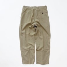 画像3: OLD UNKNOWN BRAND POLYESTER COTTON TUCK SLACKS【W33 x L28 程度】 (3)