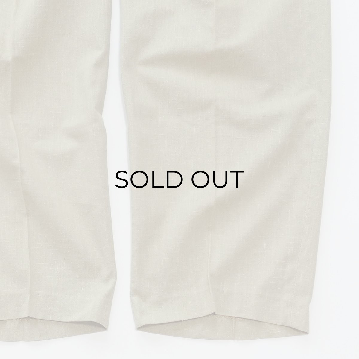 画像6: OLD UNKNOWN BRAND POLYESTER COTTON TUCK SLACKS【W33 x L28 程度】 (6)