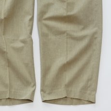 画像6: OLD UNKNOWN BRAND POLYESTER COTTON TUCK SLACKS【W33 x L28 程度】 (6)