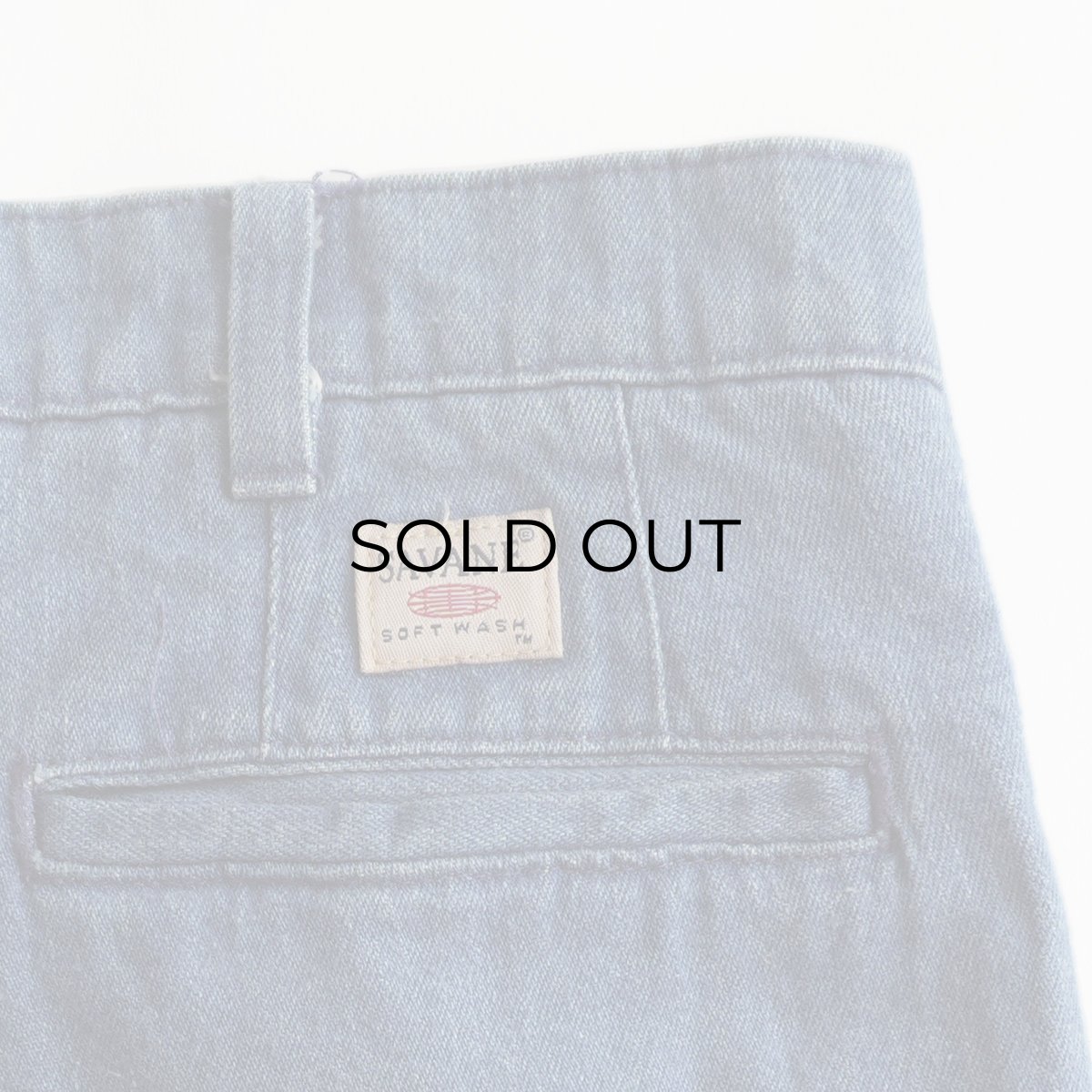 画像6: SAVANE COTTON DENIM TUCK PANTS【W33 x L31 程度】 (6)