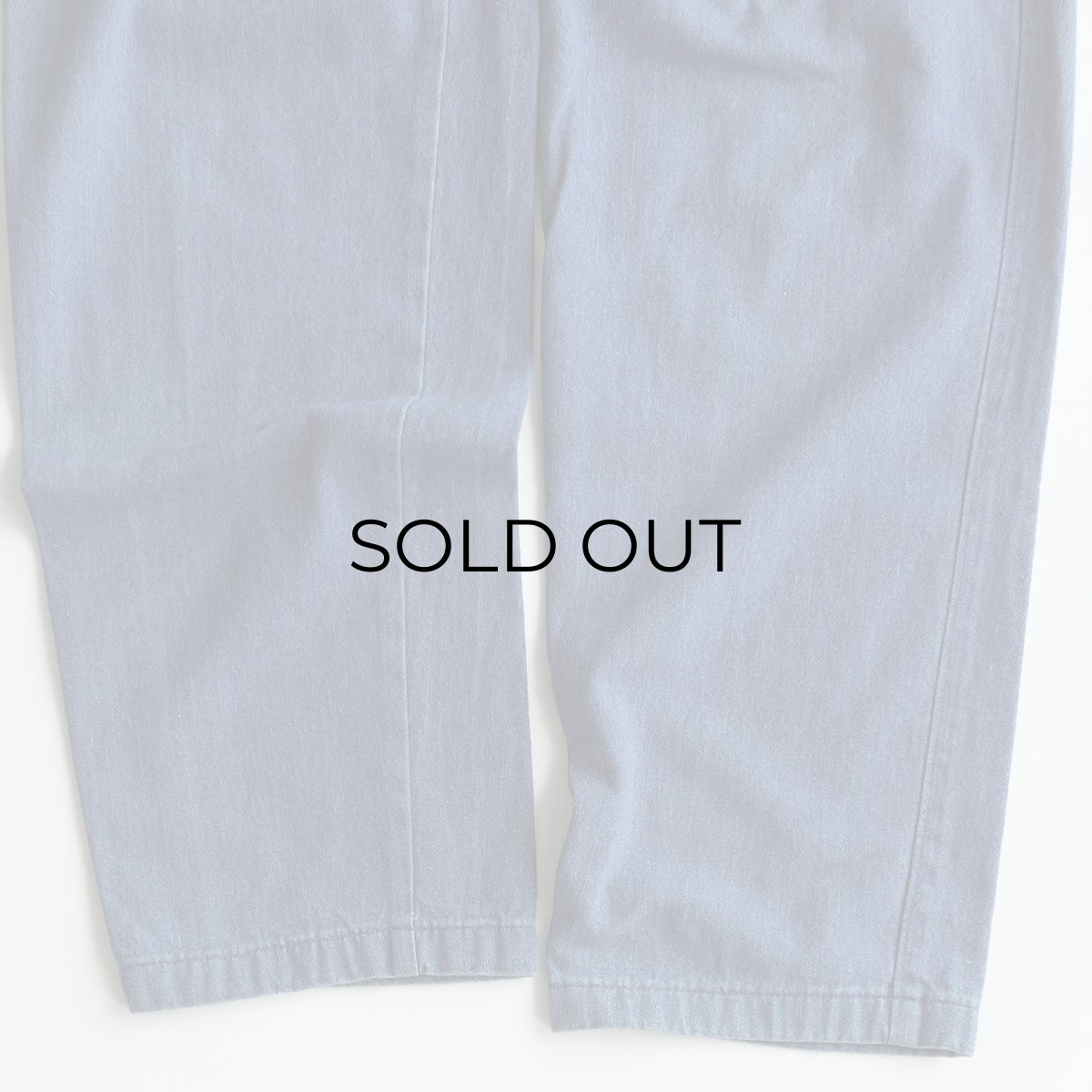 画像5: SAVANE COTTON DENIM TUCK PANTS【W33 x L31 程度】 (5)