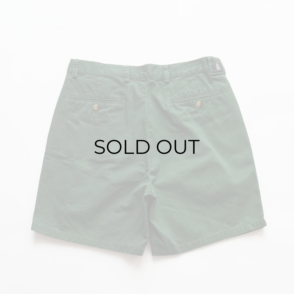 画像3: 90's nautica COTTON TWILL TUCK SHORTS 【W34 程度】 (3)