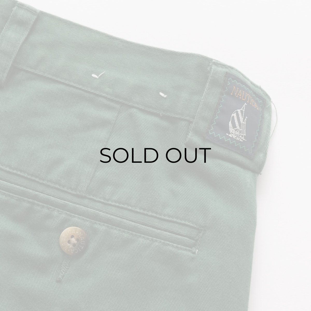 画像8: 90's nautica COTTON TWILL TUCK SHORTS 【W34 程度】 (8)