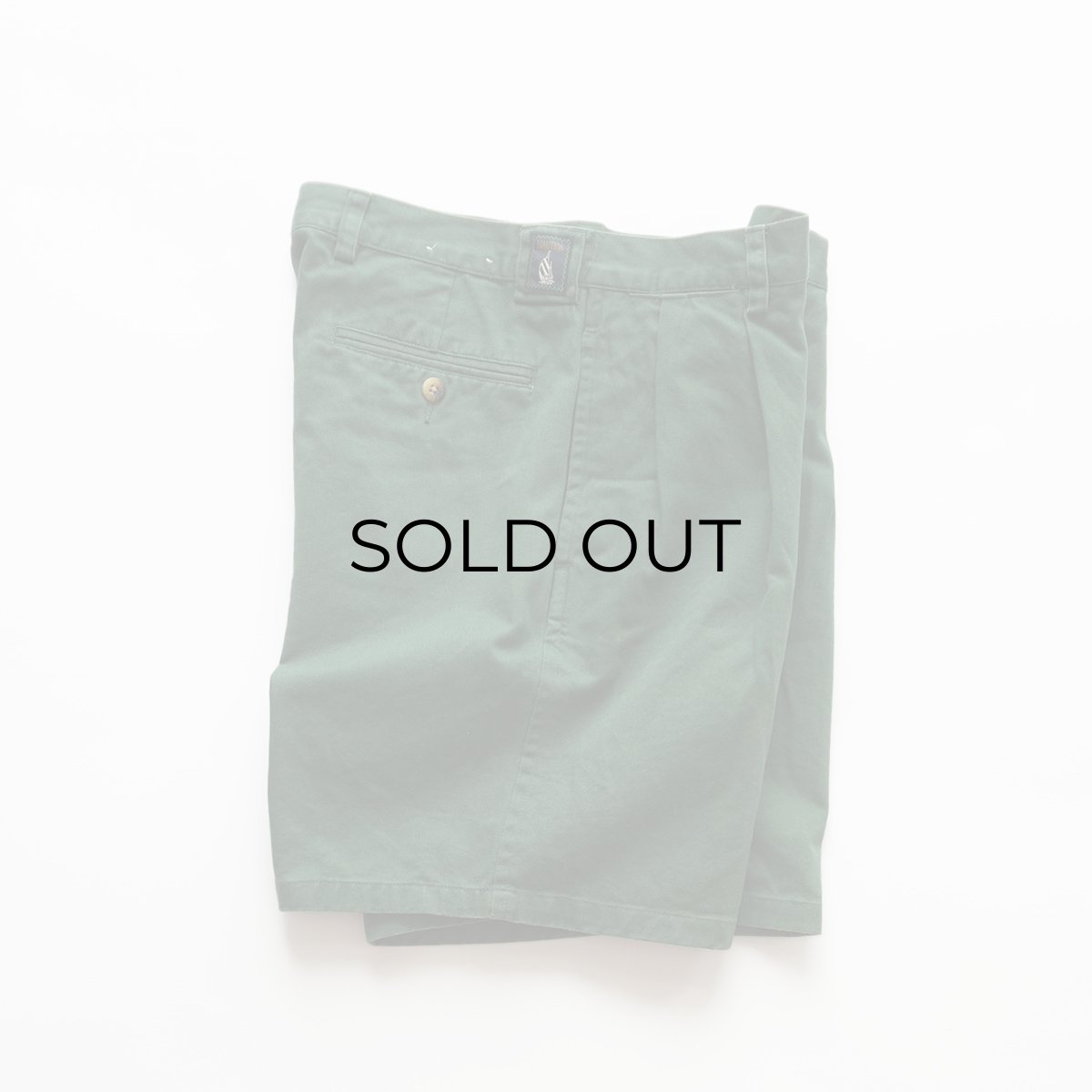 画像1: 90's nautica COTTON TWILL TUCK SHORTS 【W34 程度】 (1)