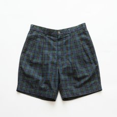 画像2: 80's DOCKERS COTTON CHECK TUCK SHORTS "MADE IN USA" 【W33 程度】 (2)