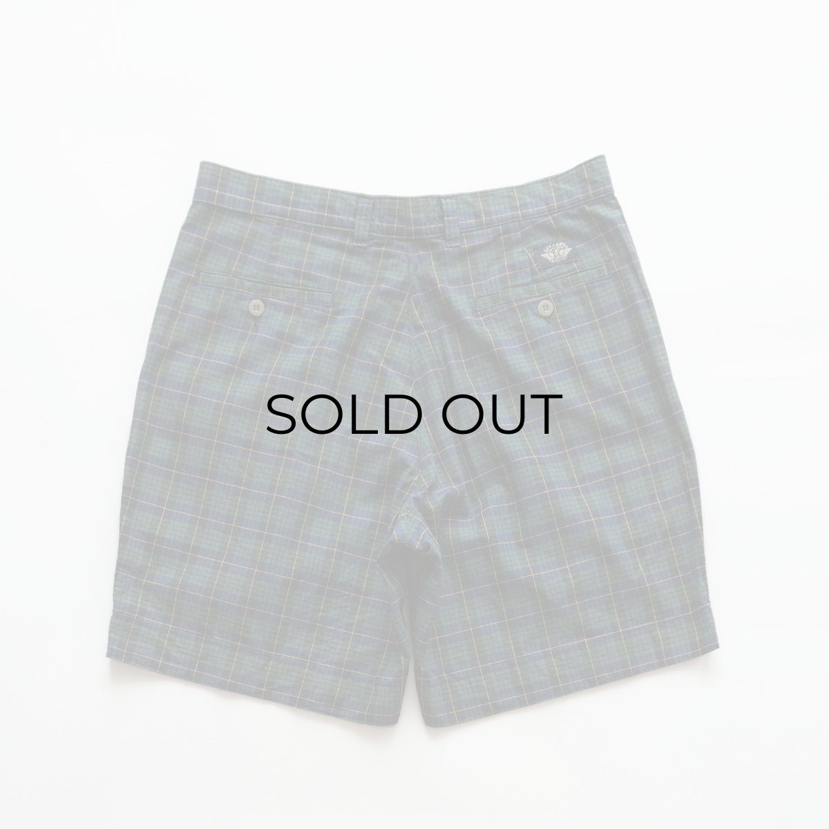 画像3: 80's DOCKERS COTTON CHECK TUCK SHORTS "MADE IN USA" 【W33 程度】 (3)
