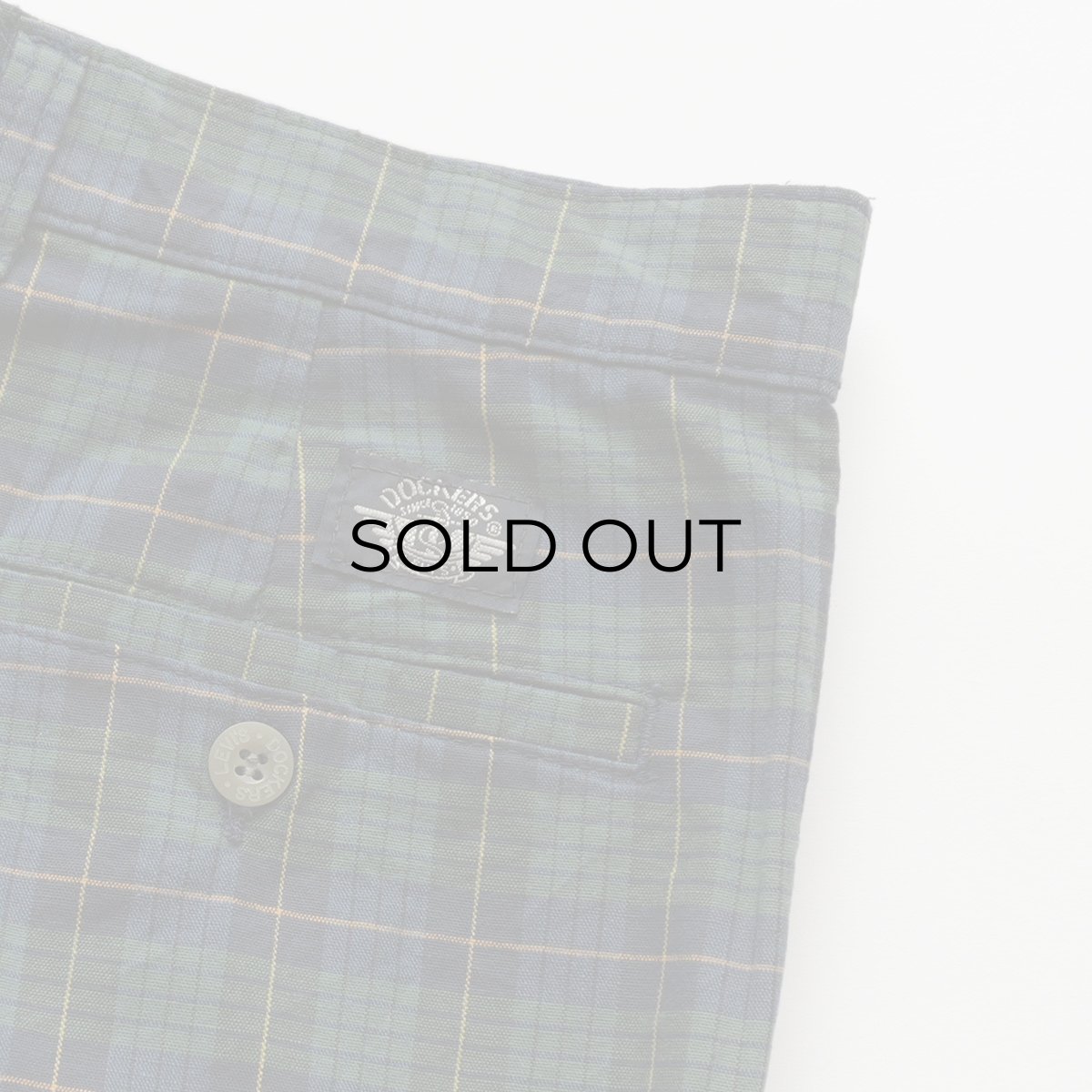 画像7: 80's DOCKERS COTTON CHECK TUCK SHORTS "MADE IN USA" 【W33 程度】 (7)