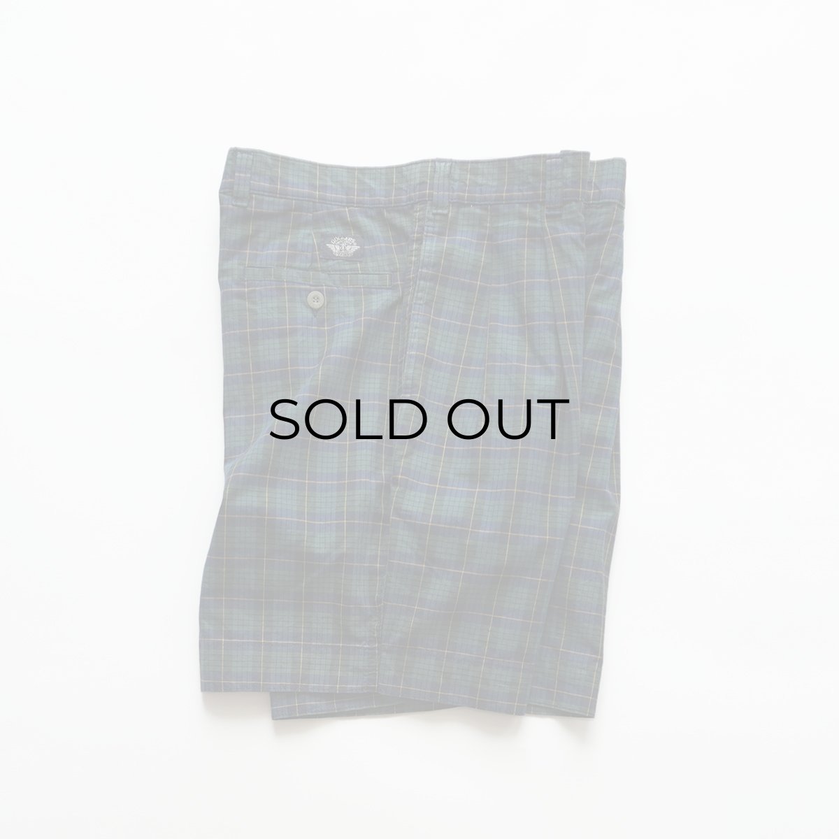 画像1: 80's DOCKERS COTTON CHECK TUCK SHORTS "MADE IN USA" 【W33 程度】 (1)