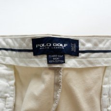 画像7: 〜00's POLO GOLF "CLASSIC GOLF SHORT" COTTON TWILL TUCK SHORTS 【W38 程度】 (7)