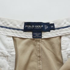 画像7: 〜00's POLO GOLF "CLASSIC GOLF SHORT" COTTON TWILL TUCK SHORTS 【W36 程度】 (7)
