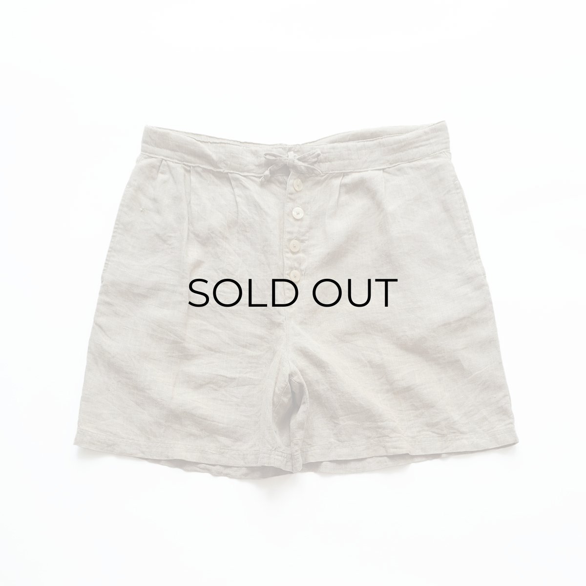 画像1: 80's Eddie Bauer LINEN TUCK EASY SHORTS 【〜W36 程度】 (1)