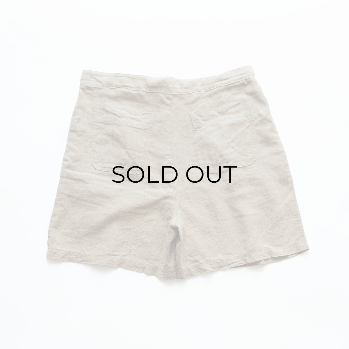 画像3: 80's Eddie Bauer LINEN TUCK EASY SHORTS 【〜W36 程度】 (3)