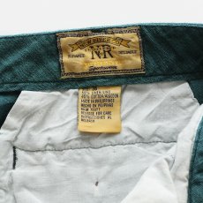 画像9: 90's NEW RIVER CO. LINEN COTTON TUCK SHORTS 【W34 程度】 (9)