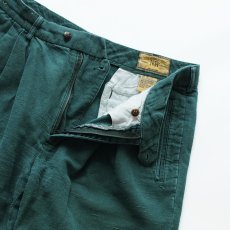 画像5: 90's NEW RIVER CO. LINEN COTTON TUCK SHORTS 【W34 程度】 (5)