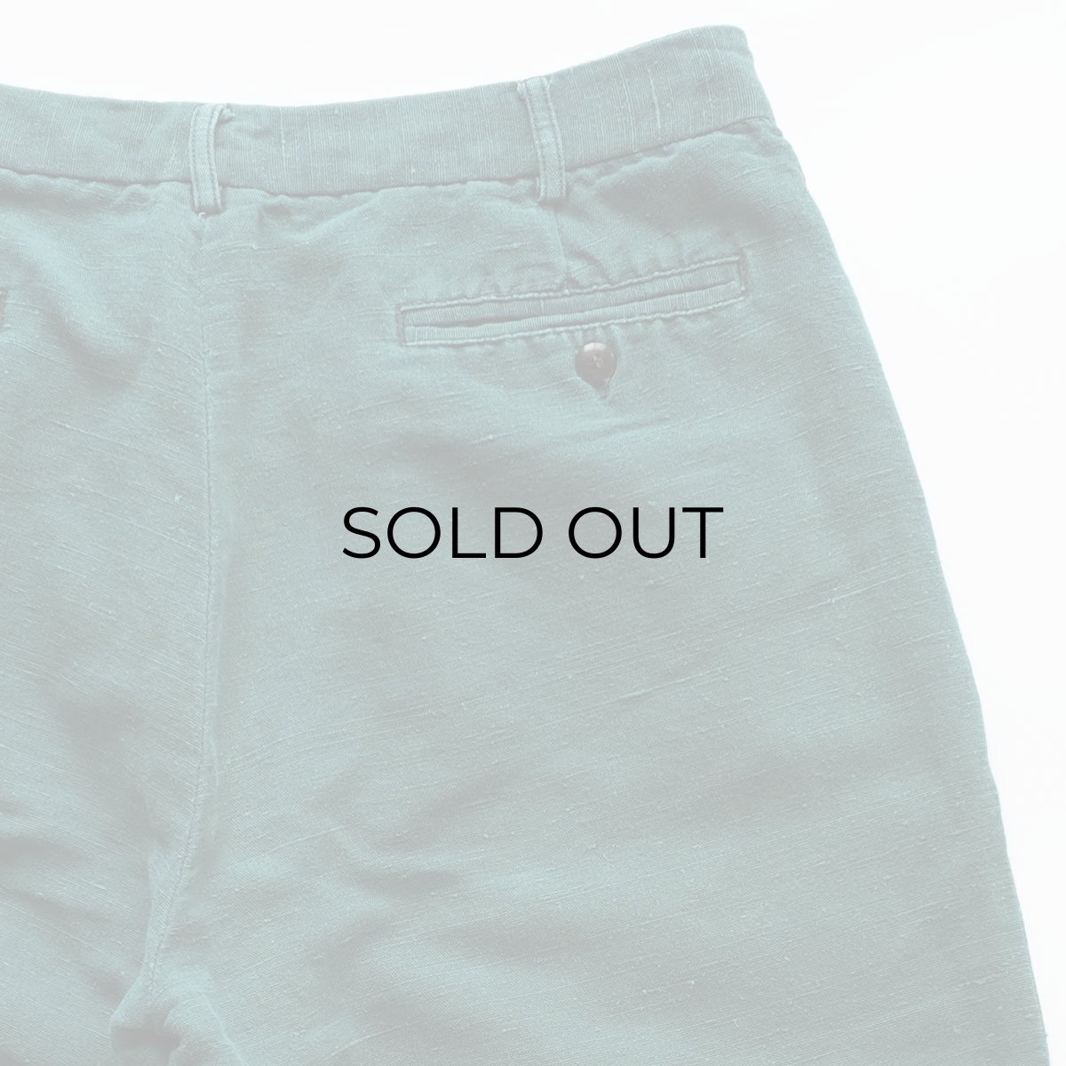 画像7: 90's NEW RIVER CO. LINEN COTTON TUCK SHORTS 【W34 程度】 (7)