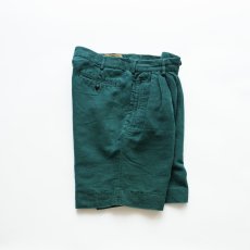 画像2: 90's NEW RIVER CO. LINEN COTTON TUCK SHORTS 【W34 程度】 (2)