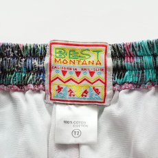 画像8: OLD BEST MONTANA COTTON ALL OVER PATTERN SURF SHORTS (8)