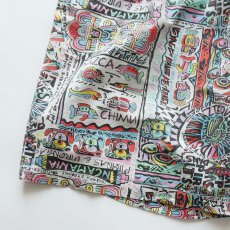 画像5: OLD FAR-OUT COTTON ALL OVER PATTERN BEACH SHORTS (5)