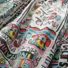 画像8: OLD FAR-OUT COTTON ALL OVER PATTERN BEACH SHORTS (8)