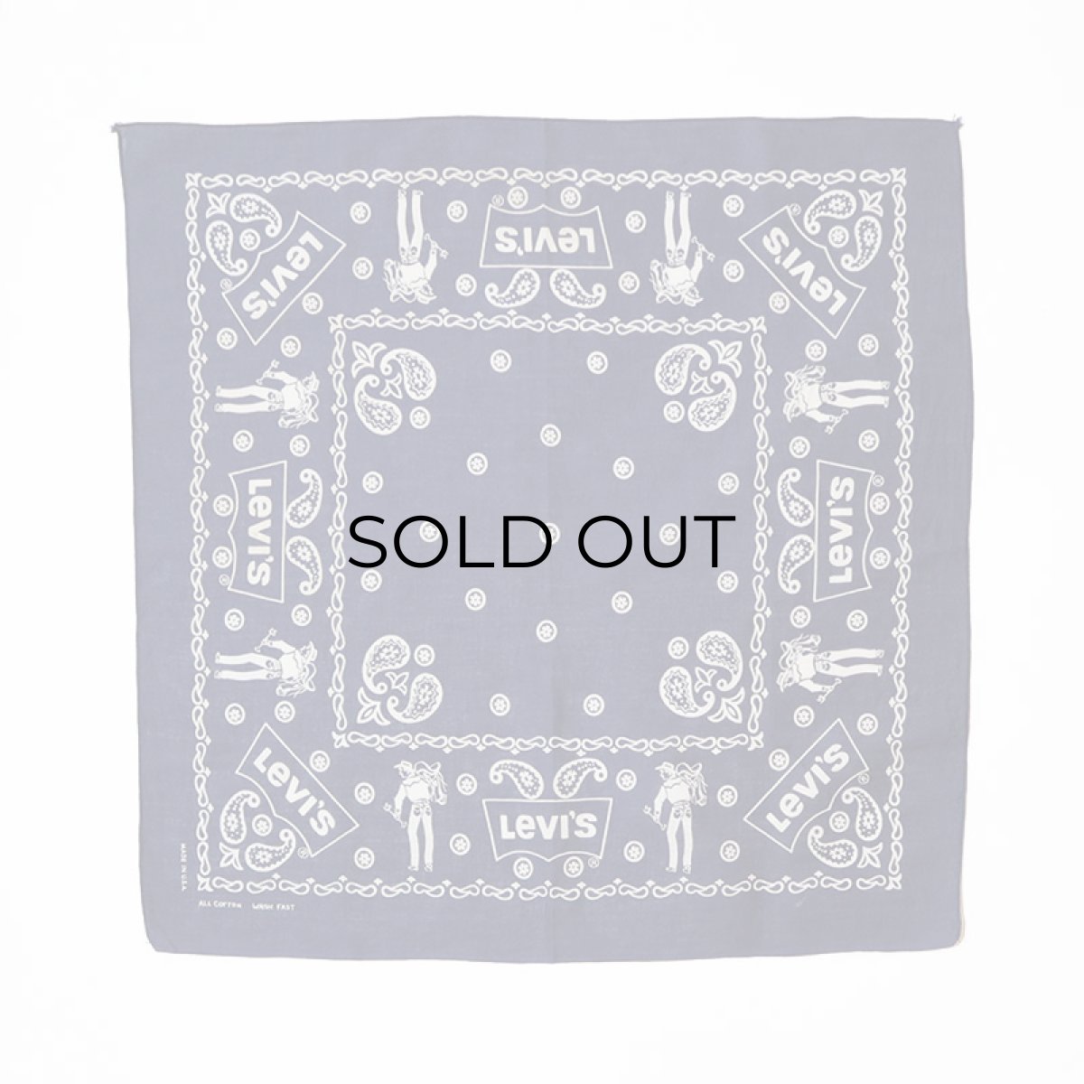 画像2: OLD Levi's COTTON BANDANA (2)
