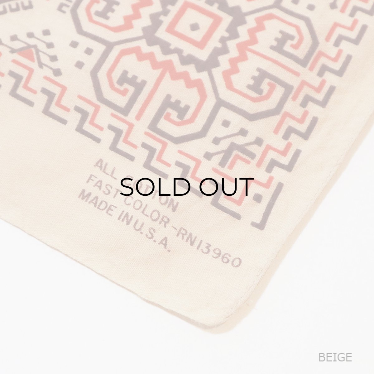 画像3: VINTAGE COTTON BANDANA (3)