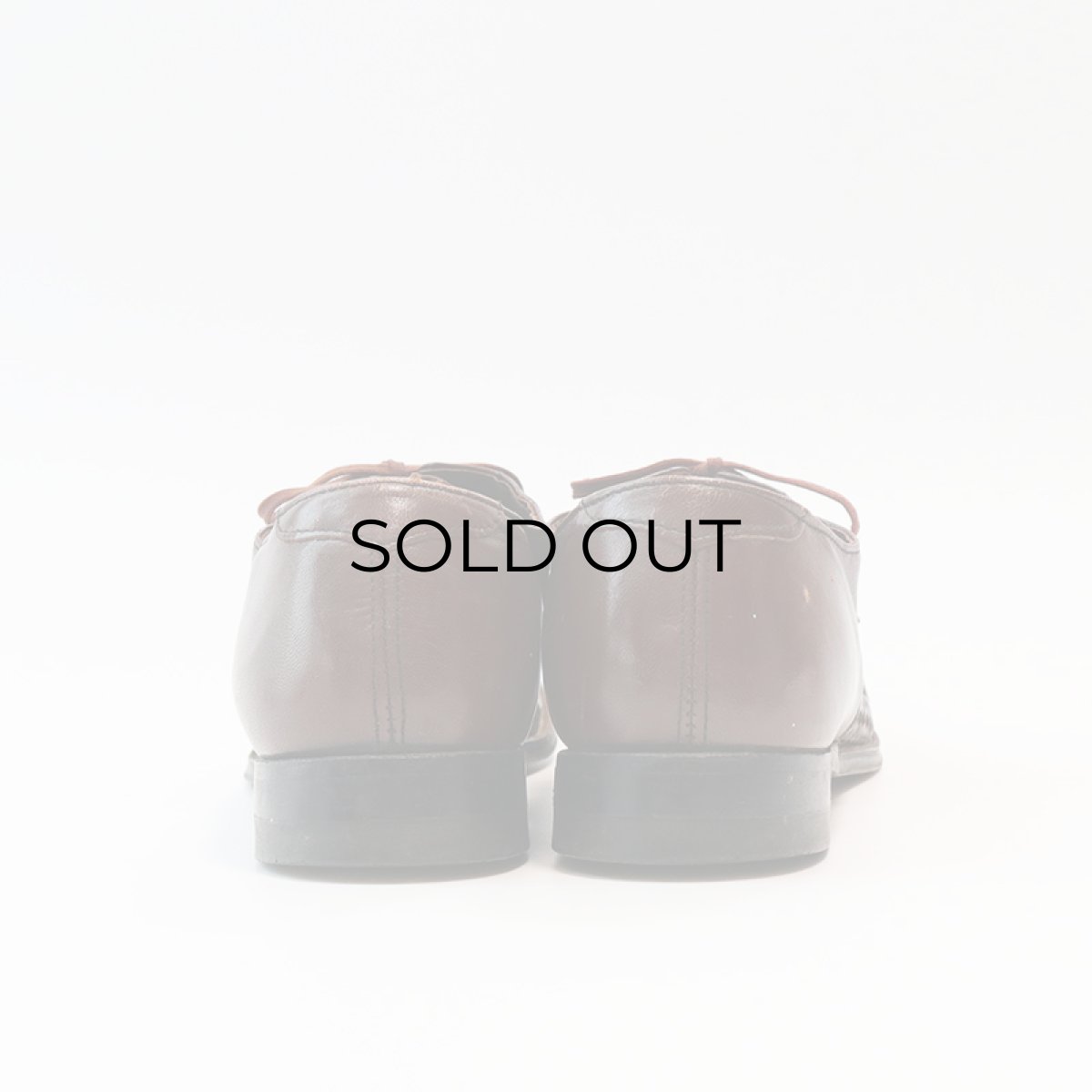 画像3: 〜80's STACY ADAMS "MADISON" WOVEN LEATHER STRAIGHT TIP DRESS SHOES【size : 8 1/2 D】 (3)