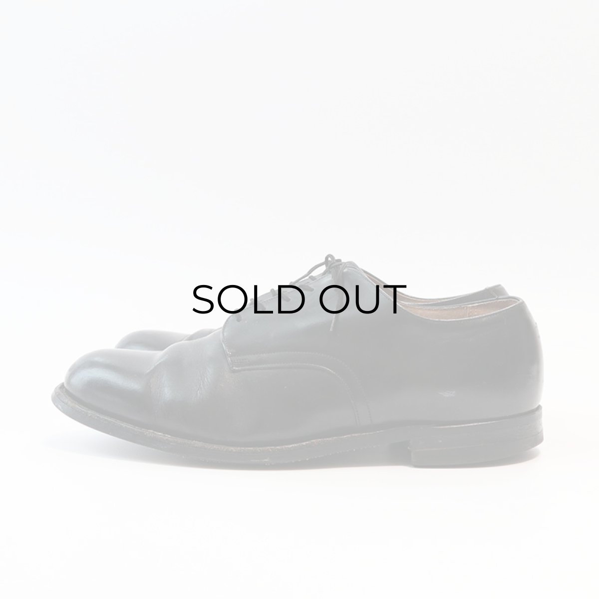 画像2: 80's US NAVY LEATHER OXFORD SERVICE SHOES【size : 10 1/2 W】 (2)