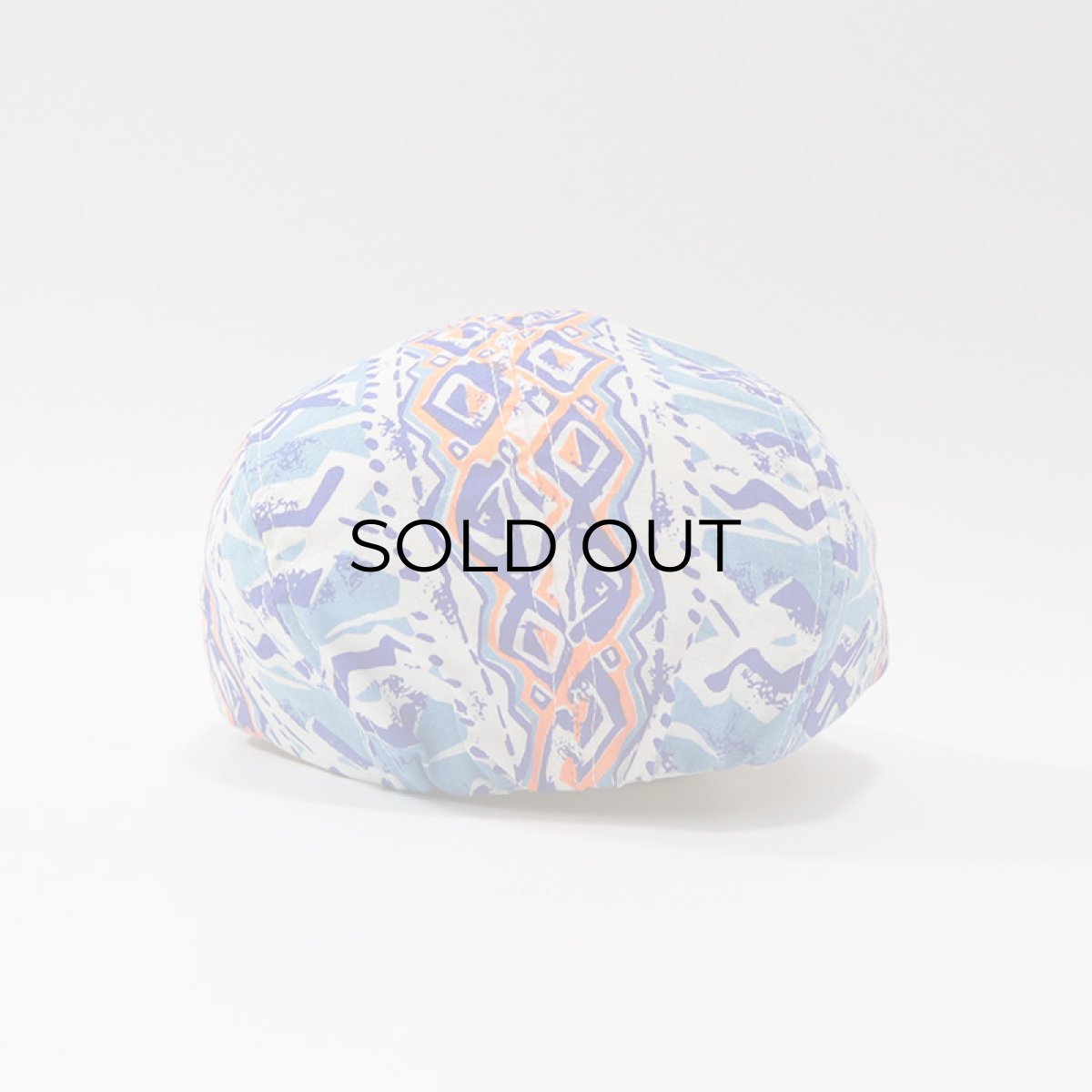 画像4: 80's UNKNOWN BRAND COTTON ALL OVER PATTERN JET CAP "MADE IN USA" "DEADSTOCK" (4)