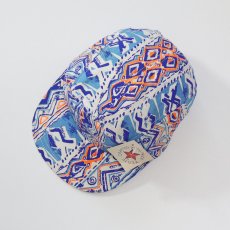 画像3: 80's UNKNOWN BRAND COTTON ALL OVER PATTERN JET CAP "MADE IN USA" "DEADSTOCK" (3)