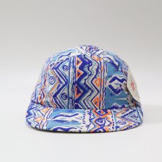 画像2: 80's UNKNOWN BRAND COTTON ALL OVER PATTERN JET CAP "MADE IN USA" "DEADSTOCK" (2)