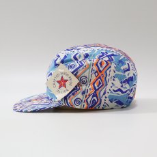 画像1: 80's UNKNOWN BRAND COTTON ALL OVER PATTERN JET CAP "MADE IN USA" "DEADSTOCK" (1)