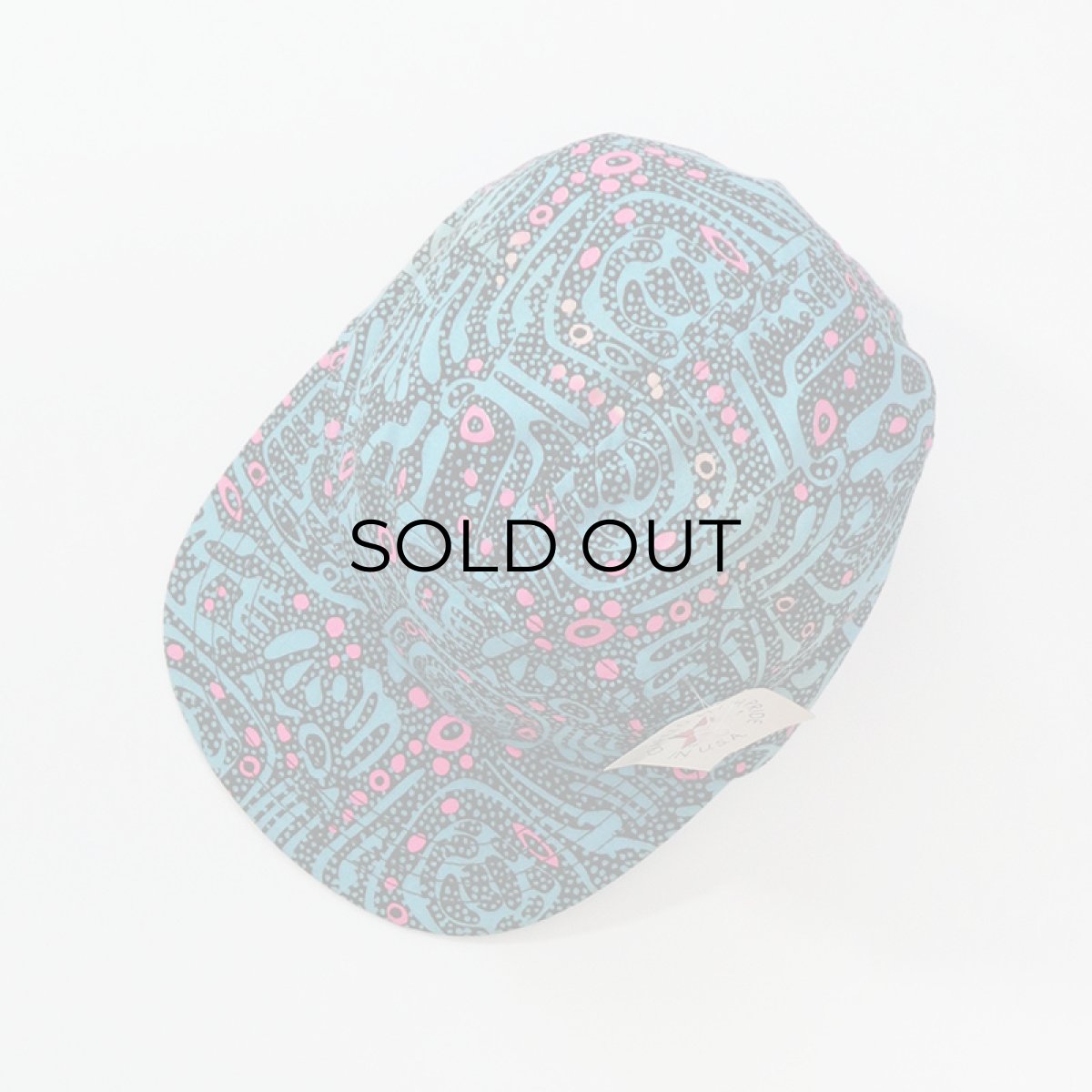 画像5: 80's UNKNOWN BRAND COTTON ALL OVER PATTERN JET CAP "MADE IN USA" "DEADSTOCK" (5)