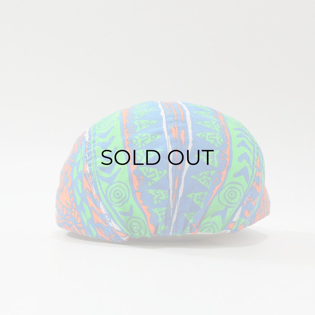 画像4: 80's UNKNOWN BRAND COTTON ALL OVER PATTERN JET CAP "MADE IN USA" "DEADSTOCK" (4)