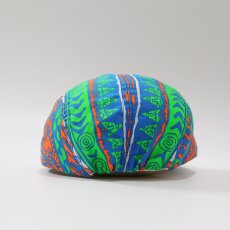 画像4: 80's UNKNOWN BRAND COTTON ALL OVER PATTERN JET CAP "MADE IN USA" "DEADSTOCK" (4)