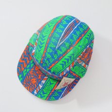 画像3: 80's UNKNOWN BRAND COTTON ALL OVER PATTERN JET CAP "MADE IN USA" "DEADSTOCK" (3)