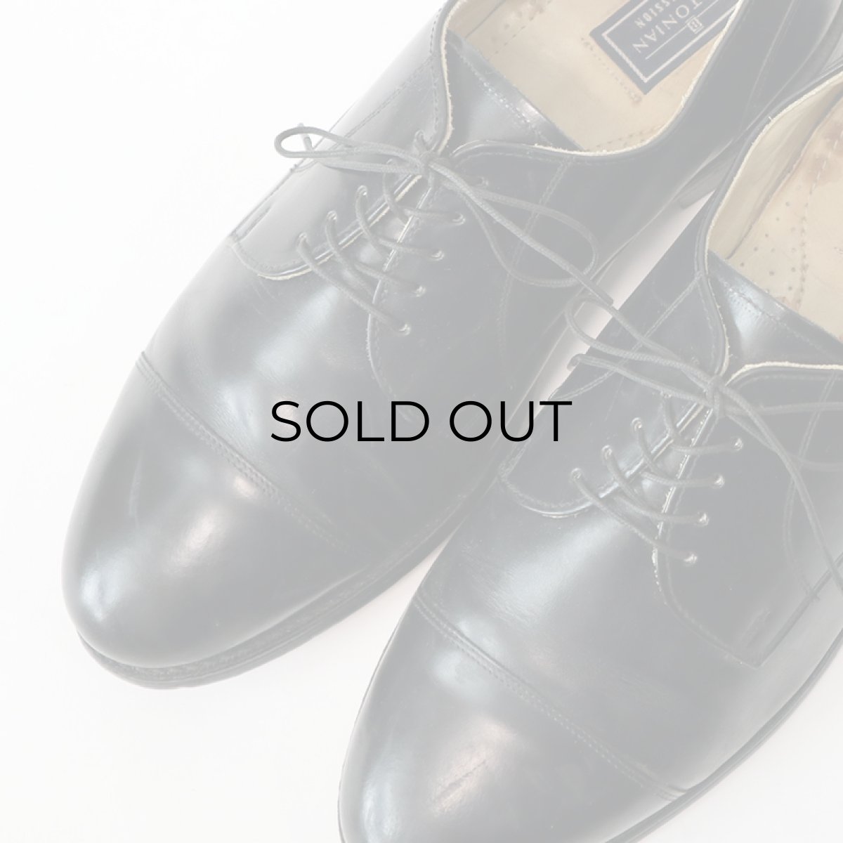 画像6: BOSTONIAN "IMPRESSION" LEATHER STRAIGHT TIP DRESS SHOES "MADE IN USA"【size : 10 EEE】 (6)