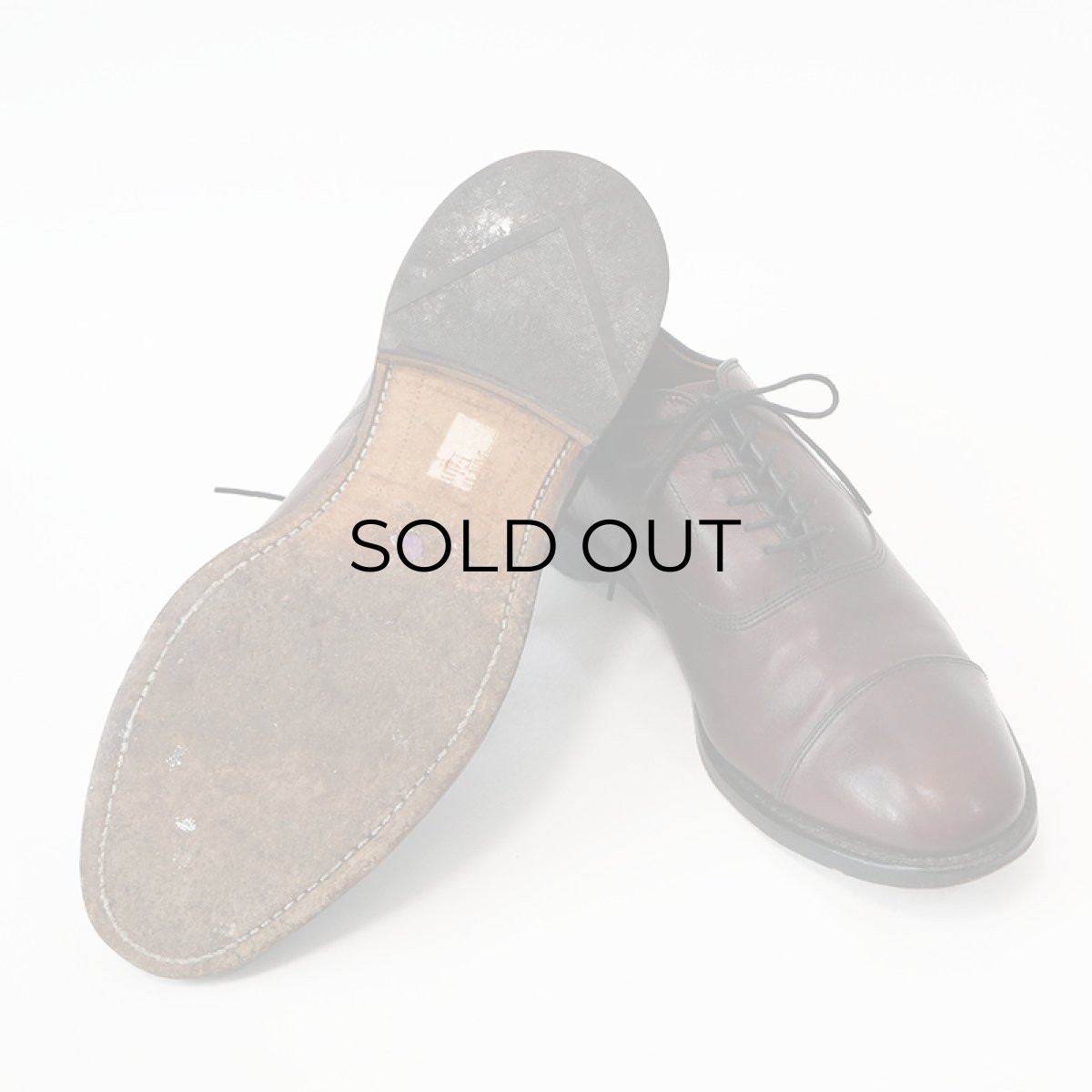 画像5: OLD Allen Edmonds "Park Avenue" LEATHER STRAIGHT TIP DRESS SHOES【size : 8 1/2 E】 (5)