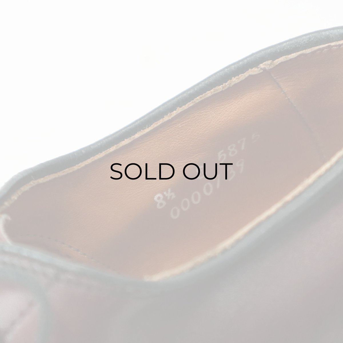 画像12: OLD Allen Edmonds "Park Avenue" LEATHER STRAIGHT TIP DRESS SHOES【size : 8 1/2 E】 (12)