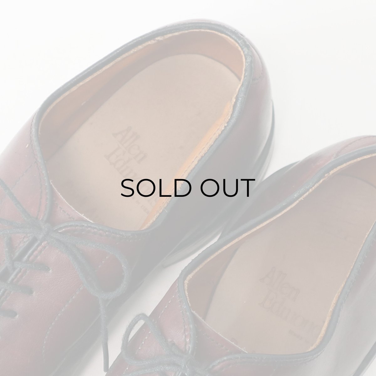 画像10: OLD Allen Edmonds "Park Avenue" LEATHER STRAIGHT TIP DRESS SHOES【size : 8 1/2 E】 (10)