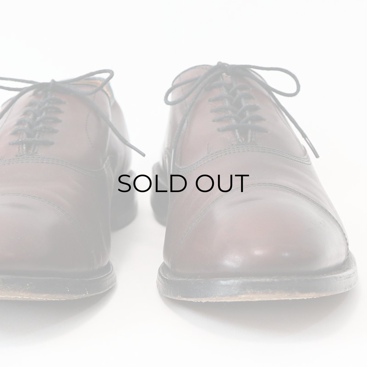 画像6: OLD Allen Edmonds "Park Avenue" LEATHER STRAIGHT TIP DRESS SHOES【size : 8 1/2 E】 (6)