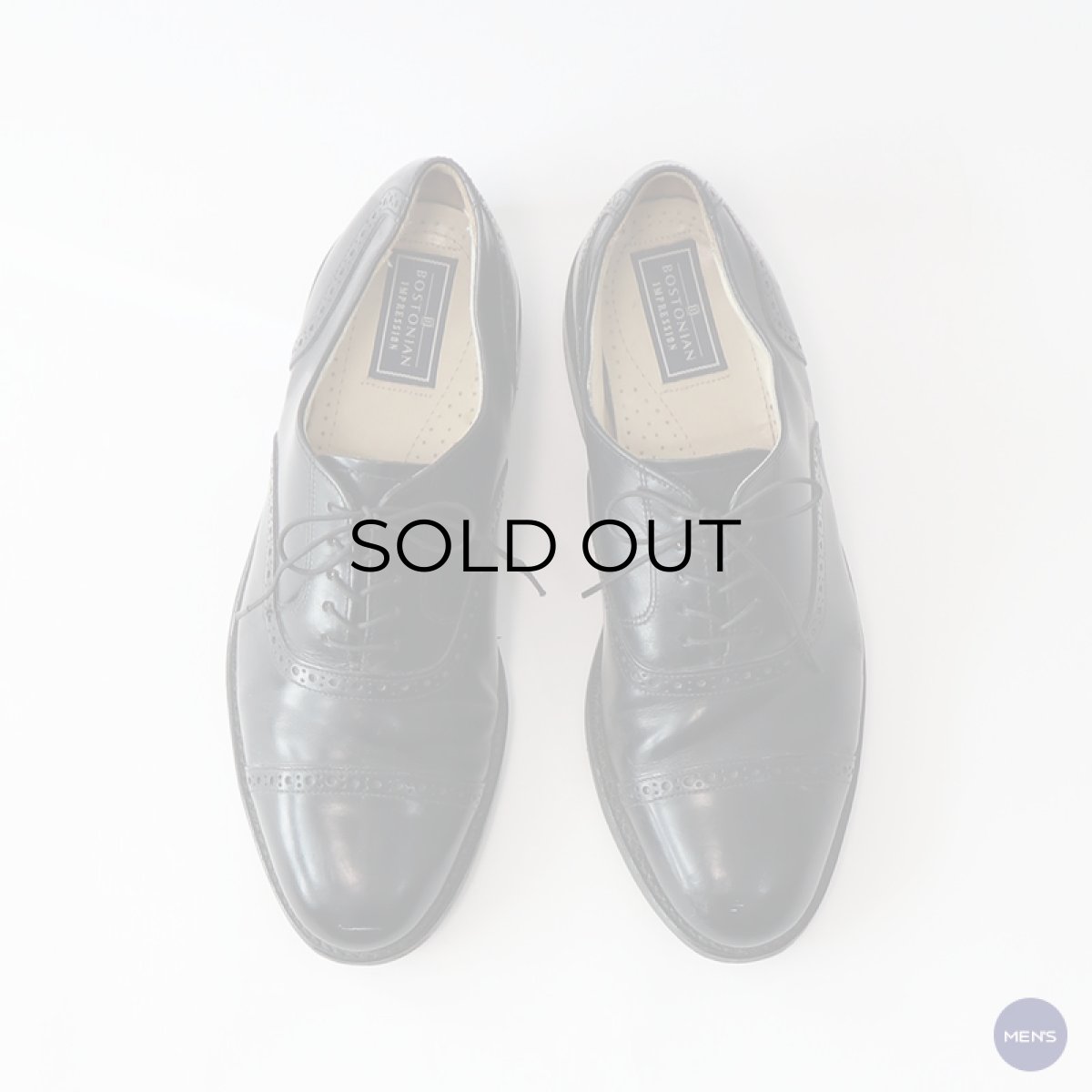 画像1: BOSTONIAN "IMPRESSION" LEATHER STRAIGHT TIP DRESS SHOES "MADE IN USA"【size : 8 1/2 D】 (1)