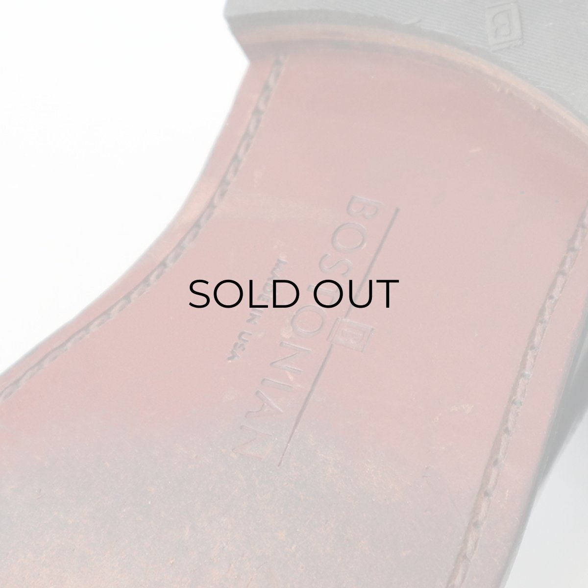 画像10: BOSTONIAN "IMPRESSION" LEATHER STRAIGHT TIP DRESS SHOES "MADE IN USA"【size : 8 1/2 D】 (10)