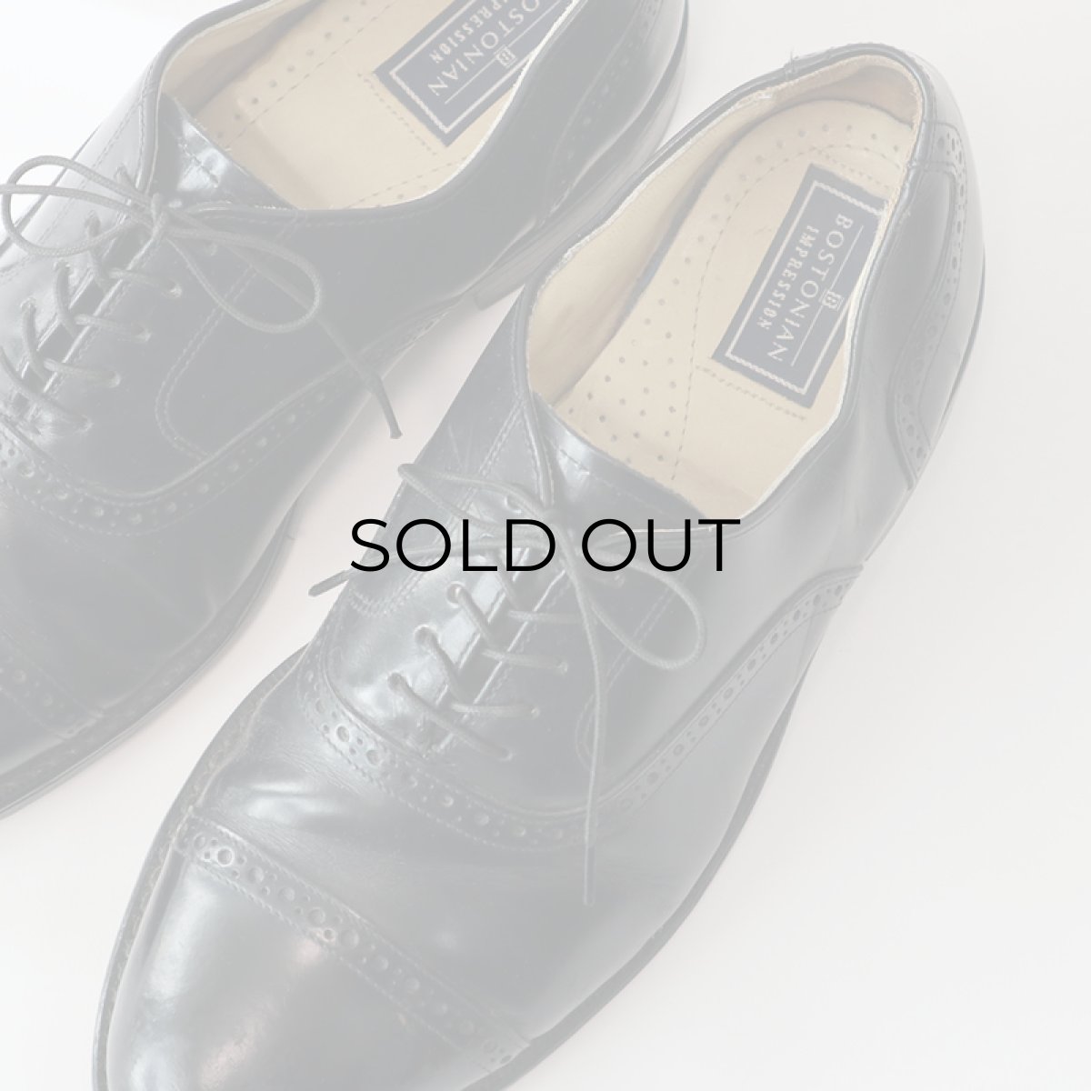 画像6: BOSTONIAN "IMPRESSION" LEATHER STRAIGHT TIP DRESS SHOES "MADE IN USA"【size : 8 1/2 D】 (6)