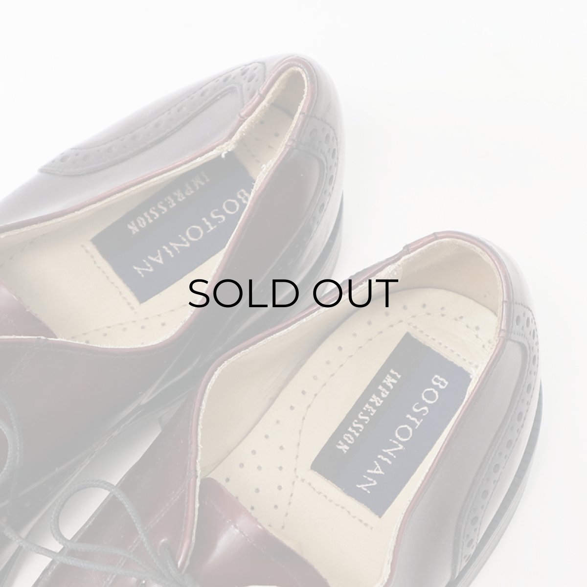 画像10: BOSTONIAN "IMPRESSION" LEATHER STRAIGHT TIP DRESS SHOES "MADE IN USA"【size : 7 1/2 D】 (10)