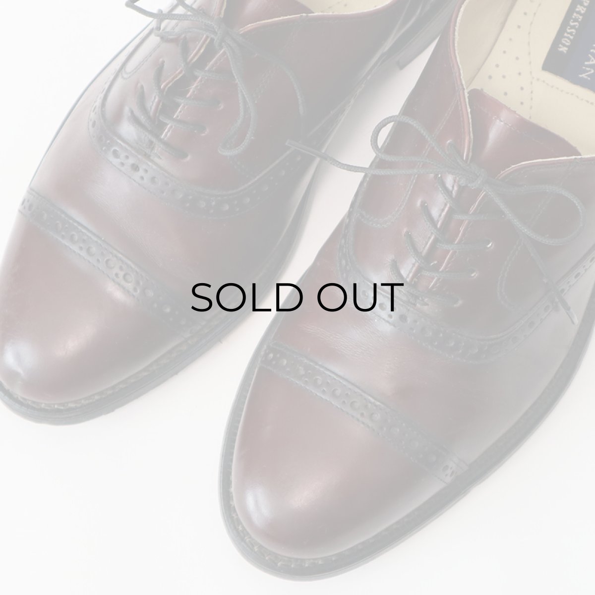 画像6: BOSTONIAN "IMPRESSION" LEATHER STRAIGHT TIP DRESS SHOES "MADE IN USA"【size : 7 1/2 D】 (6)