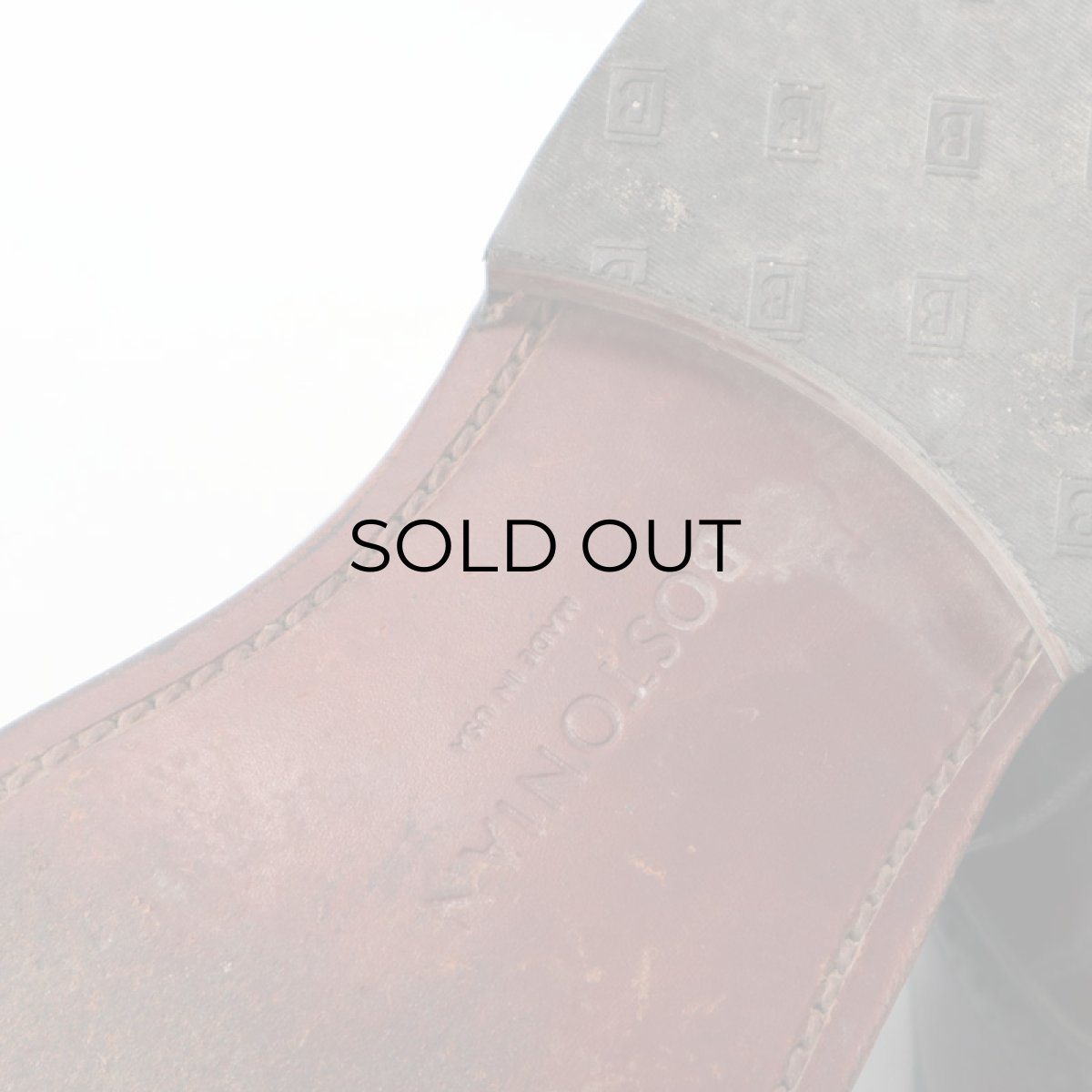 画像11: BOSTONIAN "IMPRESSION" LEATHER STRAIGHT TIP DRESS SHOES "MADE IN USA"【size : 7 1/2 D】 (11)