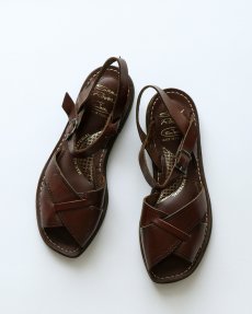 画像1: OLD Sand Rover by Thom McAn LEATHER SANDALS "MADE IN FRANCE" 【size : 24.5cm程度】 (1)